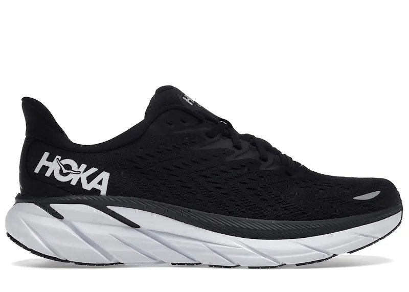 Hoka One One Clifton 8 Black White (1119393-BWHT)