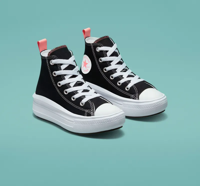 Converse Canvas Color Chuck Taylor All Star Move Black/pink Salt/White