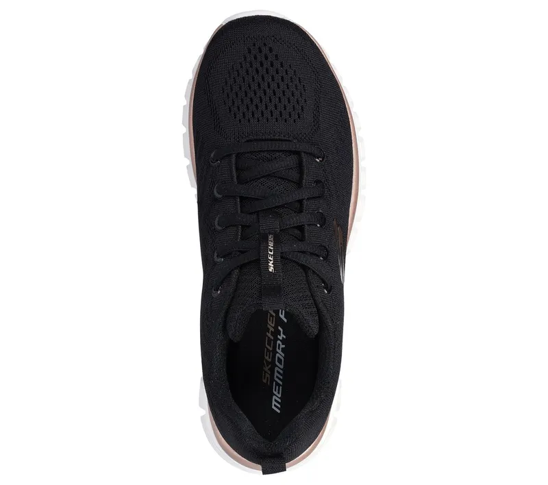 Skechers Graceful – Get Connected Sneaker Black/Gold