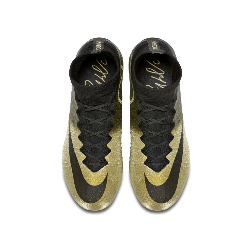 Nike Mercurial Superfly CR7 Cristiano Ronaldo Rare Gold Black/Metallic Gold Coin-Black (804076-090)