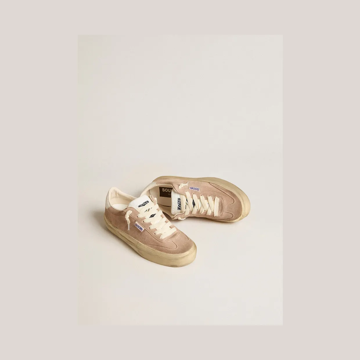 Golden Goose Soul Star In Pink Suede With Milk-White Leather Heel Tab (GWF00464.F005085.25698) (2)