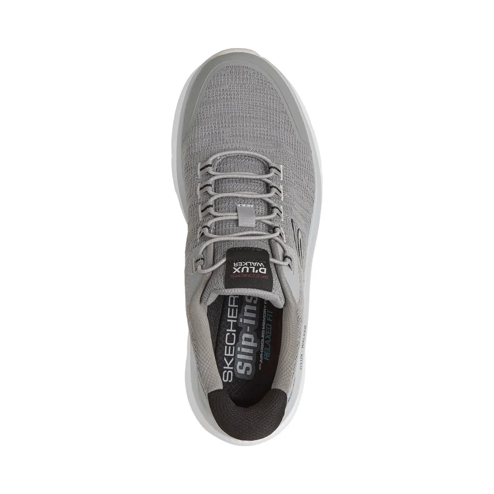 Skechers Slip-ins Relaxed Fit: D’Lux Walker 3.0 “Drevven Sneaker Grey / Black” (233244GYBK)