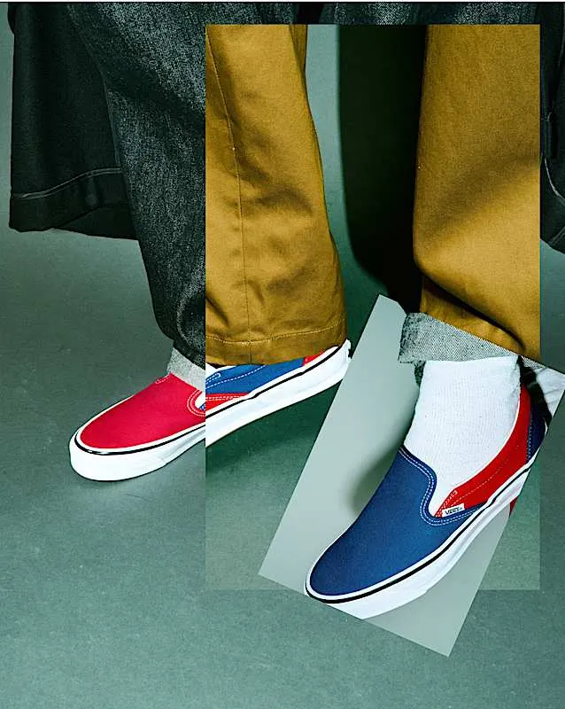 Vans OTW Classic Slip-On 98 Engineered Garments Racing Red True Blue (VN000EBPZ11)