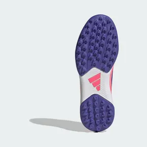 adidas F50 Hyperfast Club Turf Football Boots Kids “Cloud White / Solar Purple / Solar Turbo” (KK1368)