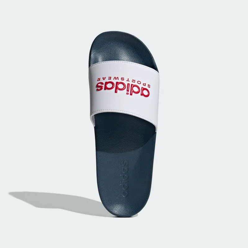 Adidas adilette Shower Slides Cloud White / Better Scarlet / Team Navy Blue 2 (II0017)