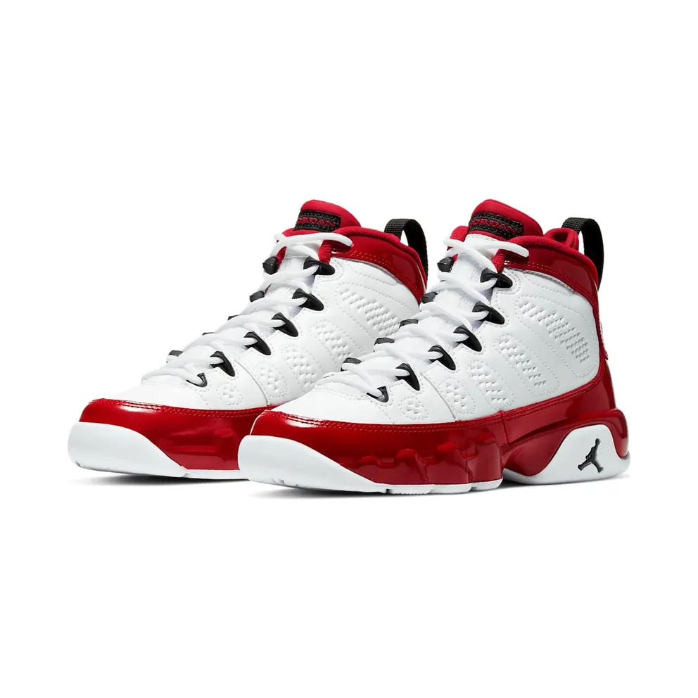 Jordan 9 Retro White Gym Red (GS) White/Black-Gym Red (302359-160)
