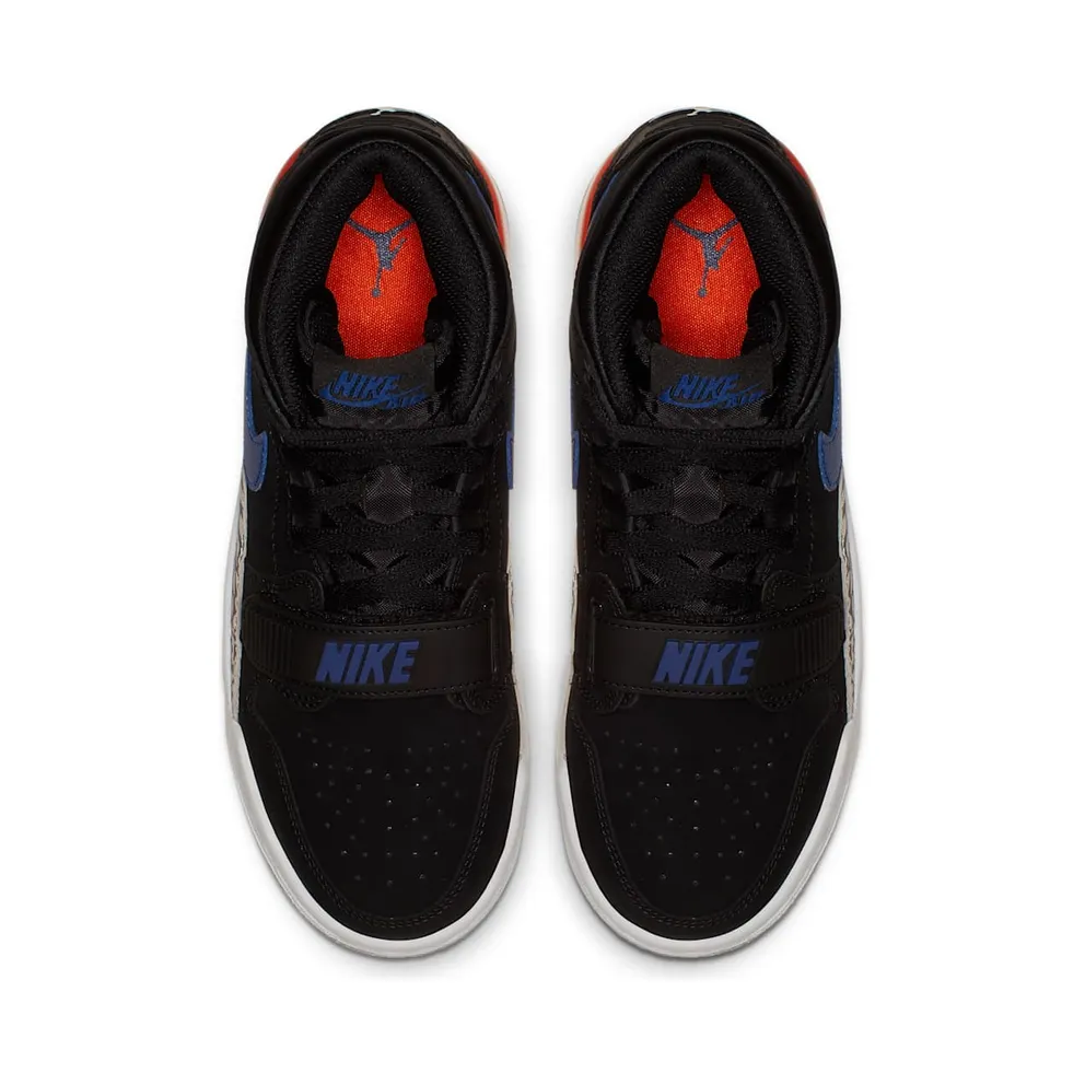 Jordan Legacy 312 Knicks (GS) Black/Rush Blue-Brilliant Orange (AT4040-048)