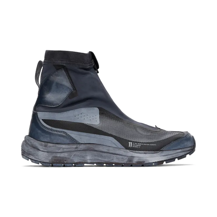 11 by Boris Bidjan Saberi Black & Navy Salomon Edition Bamba 2 High Sneakers (150 11xS)