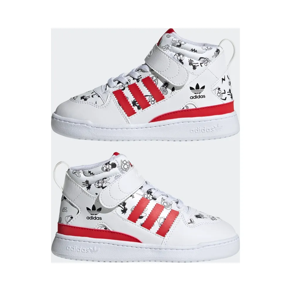 adidas Disney Forum Mid 360 Cloud White / Vivid Red / Cloud White (GX0838)