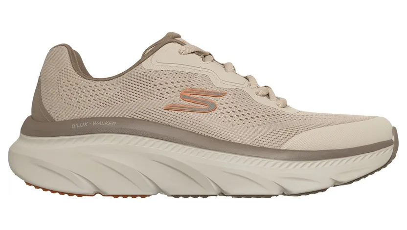 Skechers Relaxed Fit: D’Lux Walker 2.0 – Bravik Sneaker Taupe/Oranje