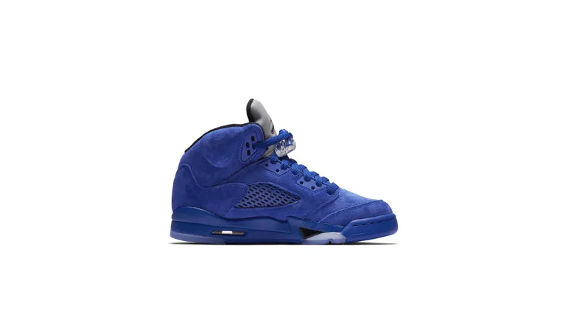Jordan 5 Retro Blue Suede (GS) Game Royal/Black (440888-401)