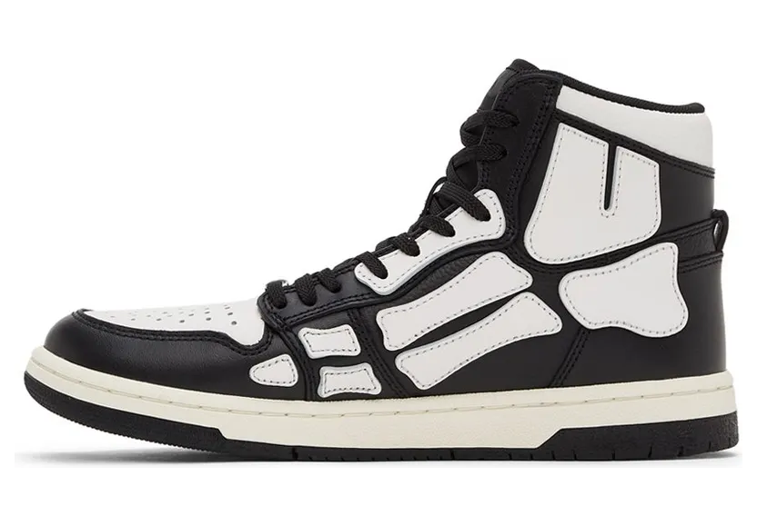 AMIRI Skel Top Hi Black Black White (PS22MFS002004) (3)