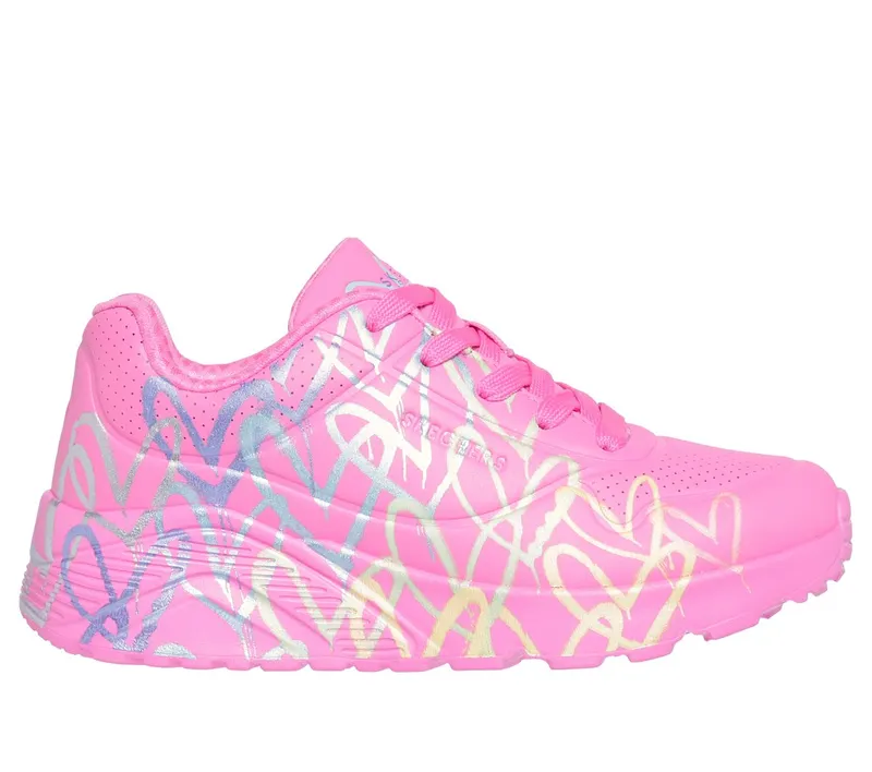 Skechers JGoldcrown: UNO Lite – Metallic Joy Sneaker Heet Pink