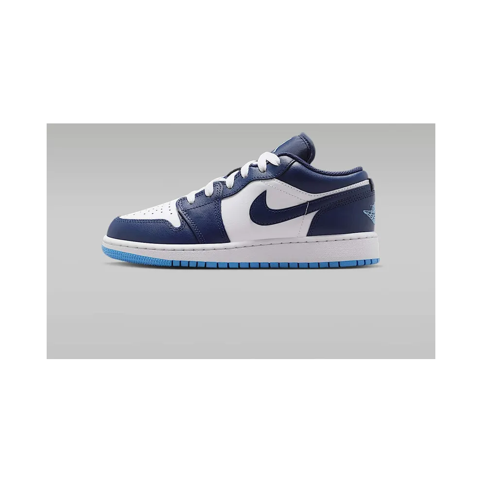 Jordan 1 Low “Midnight Navy / White / University Blue” (553560-404)