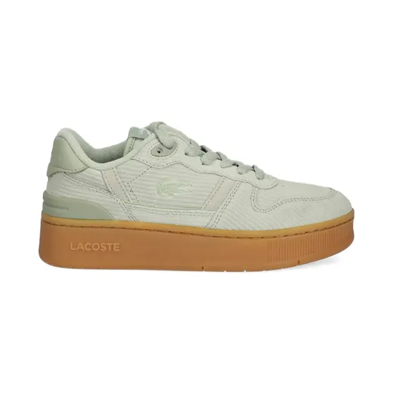 Lacoste T-Clip ribfluwelen met plateauzool “Green” (50SFA0187)