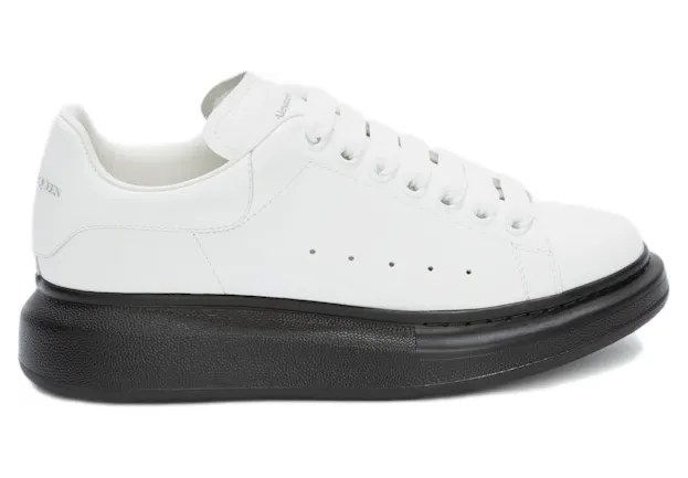 Alexander McQueen Oversized White Black Sole (W) (553770WHTQ49061)