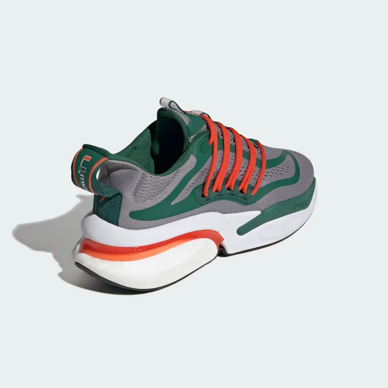 adidas Miami Alphaboost V1 Grey Team Dark Green Team Orange (IE1038)