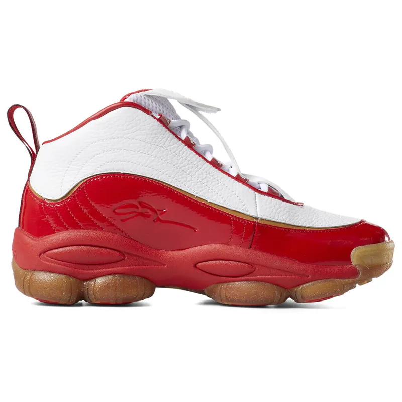 Reebok Iverson Legacy Red White Red/White-Black-Brass (Other Brands Reebok)
