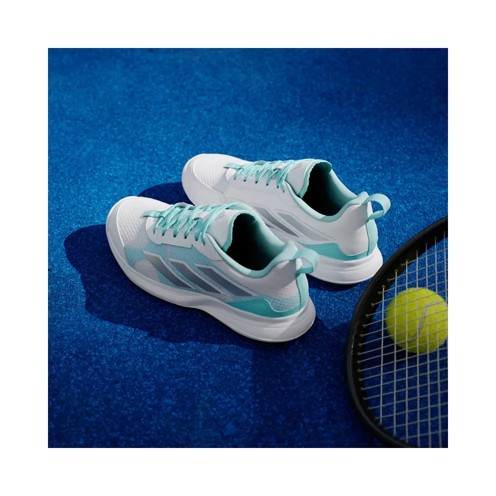 Adidas Avaflash Low Tennis Cloud White / Silver Metallic / Flash Aqua (JP9742)