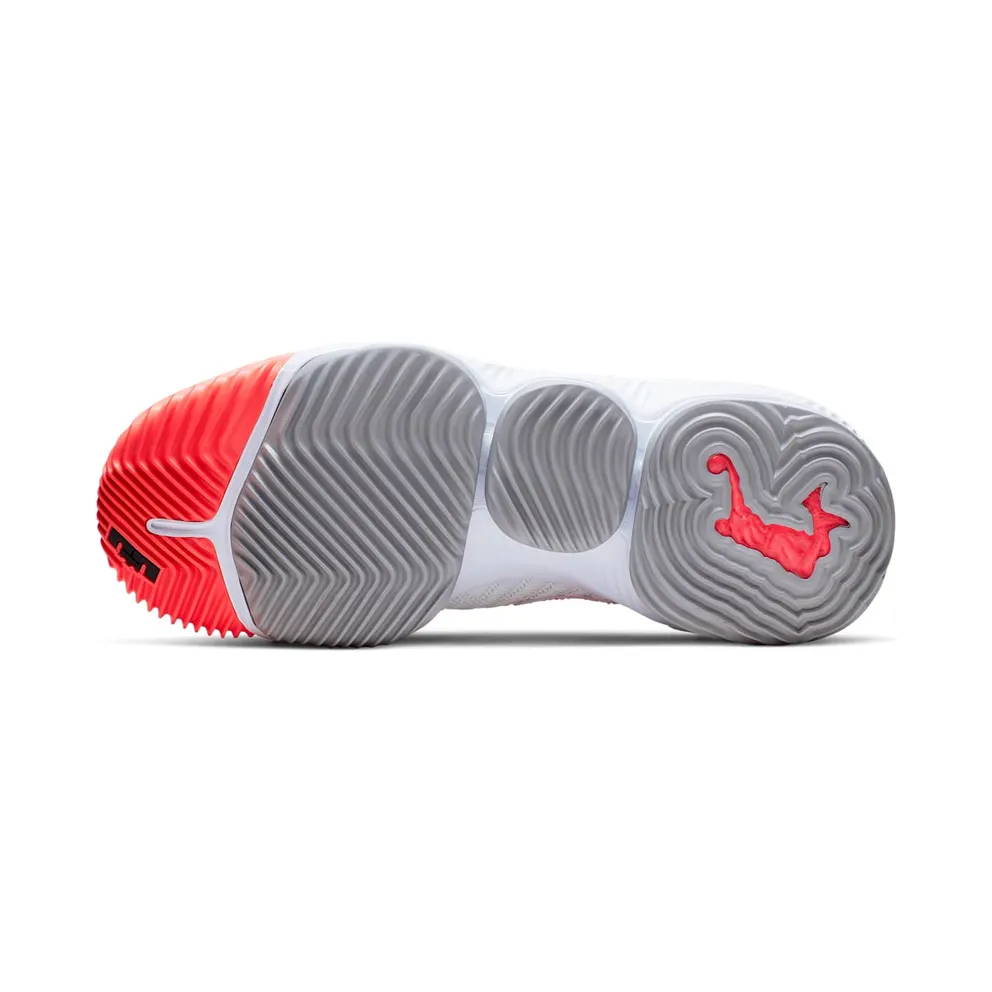 Nike LeBron 16 White Hot Lava White/Hot Lava-Flat Silver (CI1521-100)