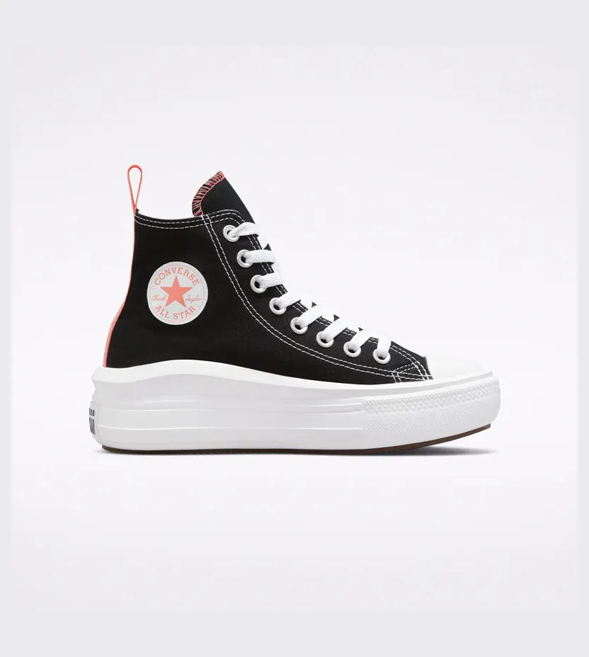 Converse Chuck Taylor All Star Move Platform Zwart/pink Salt/wit