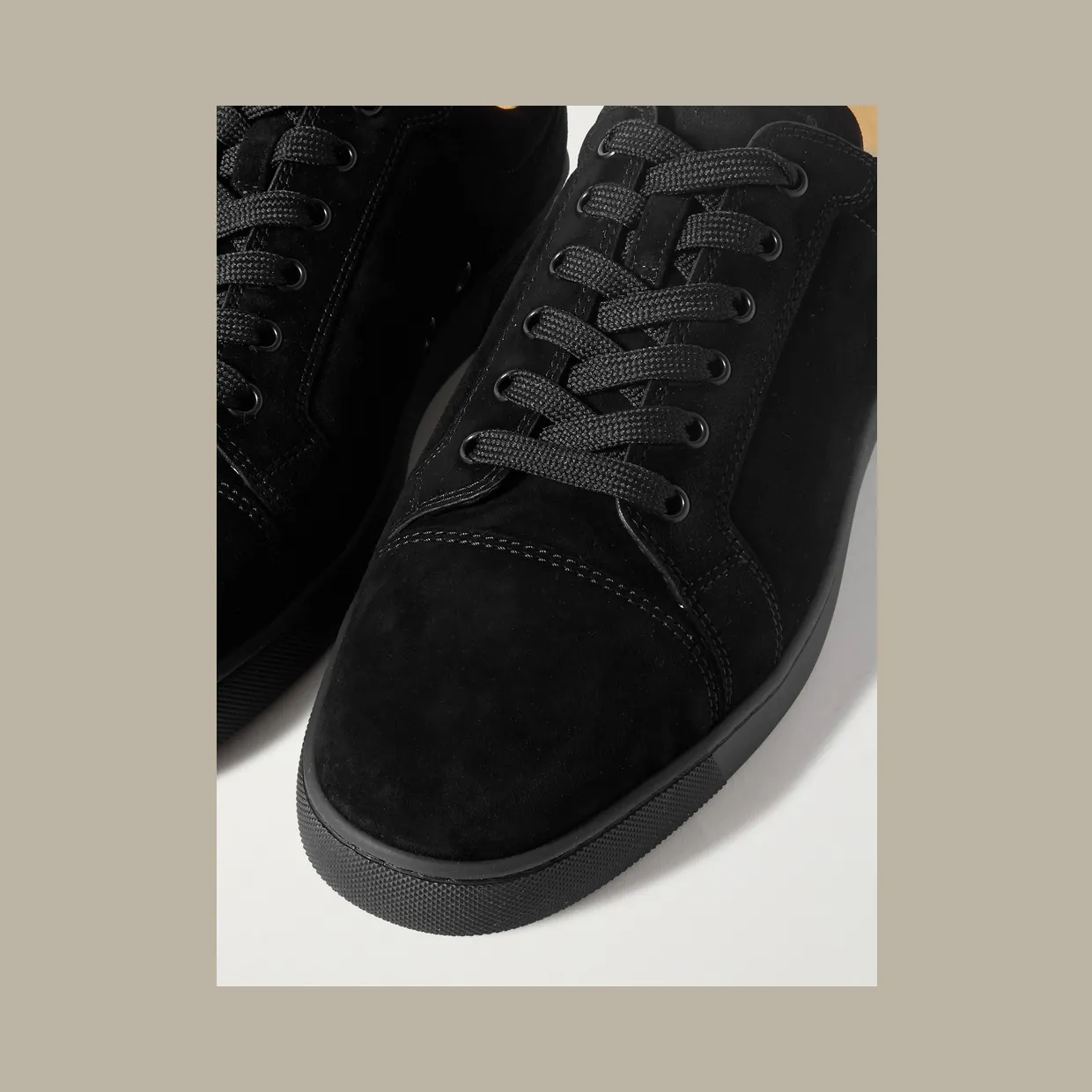 Christian Louboutin Louis Junior Suede Sneakers Black (3240421) (6)