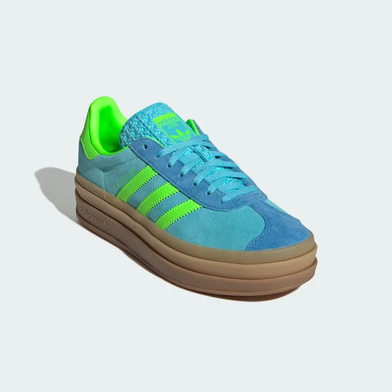 adidas Gazelle Bold Blue Glow Solar Green Bright Blue (JS3896)