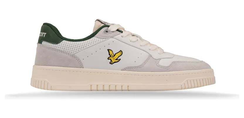 Lyle & Scott Culross01 “White/Green/Grey” (712)