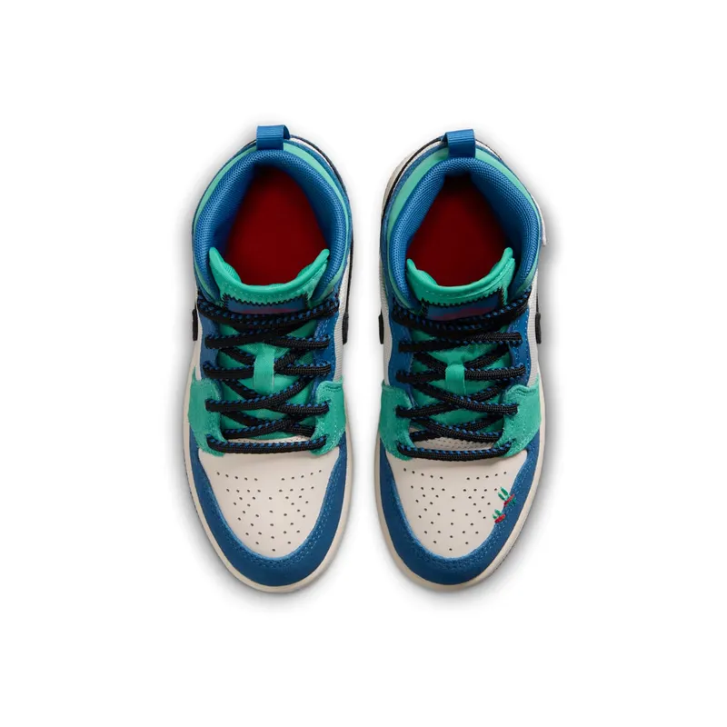 Air Jordan 1 Chalk/True Blue/Kinetic Green/University Red (IO2056-100)