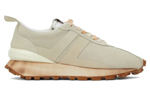 Lanvin Beige Suede Bumper Sneakers (FM-SKBRUN-VESU-H20)