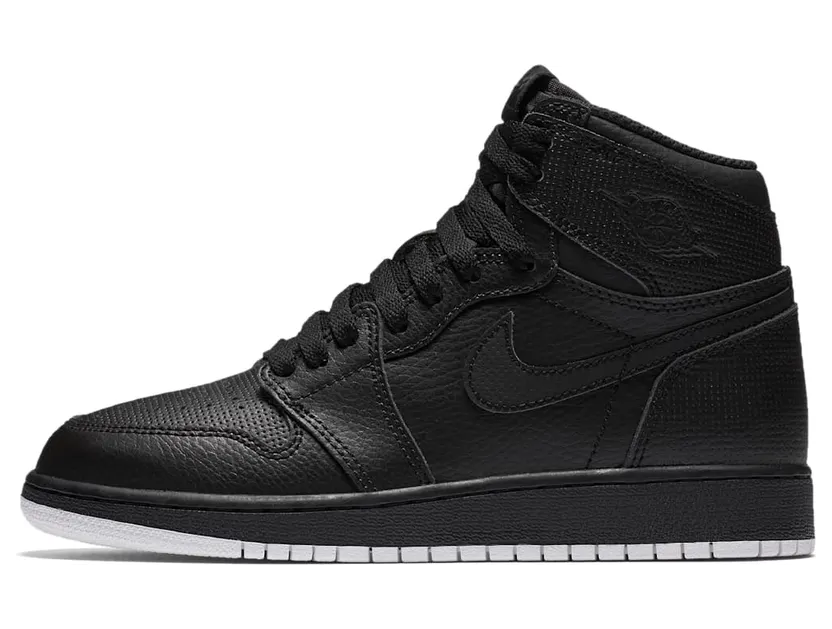 Air Jordan 1 Retro High BG Perforated Pack – “Black / White” (575441-002)