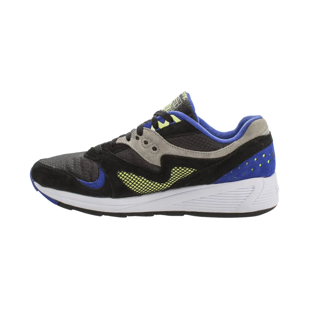 Saucony Grid 8000 Black Grey Purple Black/Grey-Purple (S70197-1)