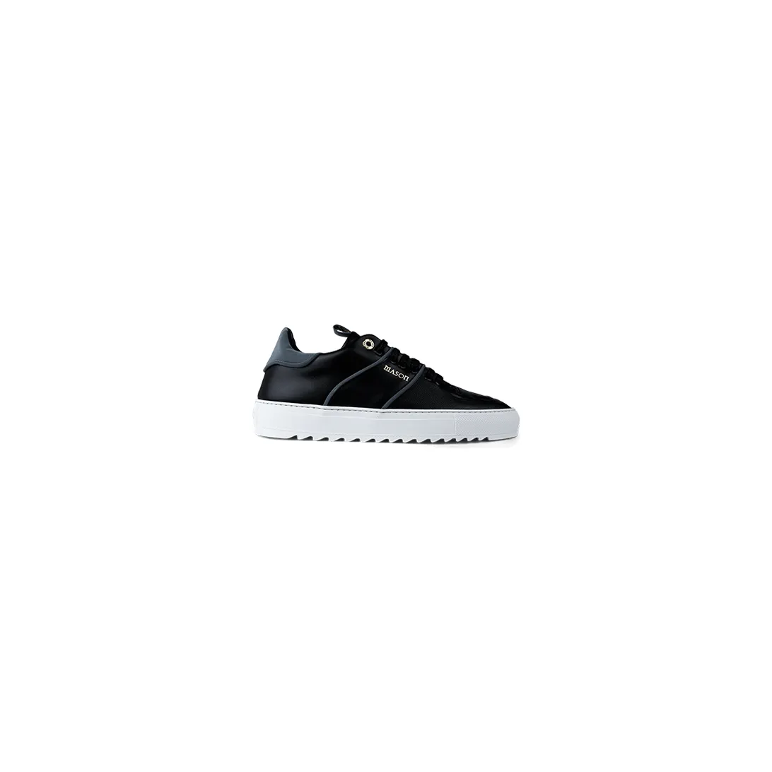 Mason Garments Roma Classic Leather/Reflective Black/Cement Schwarz (FW20-29B)
