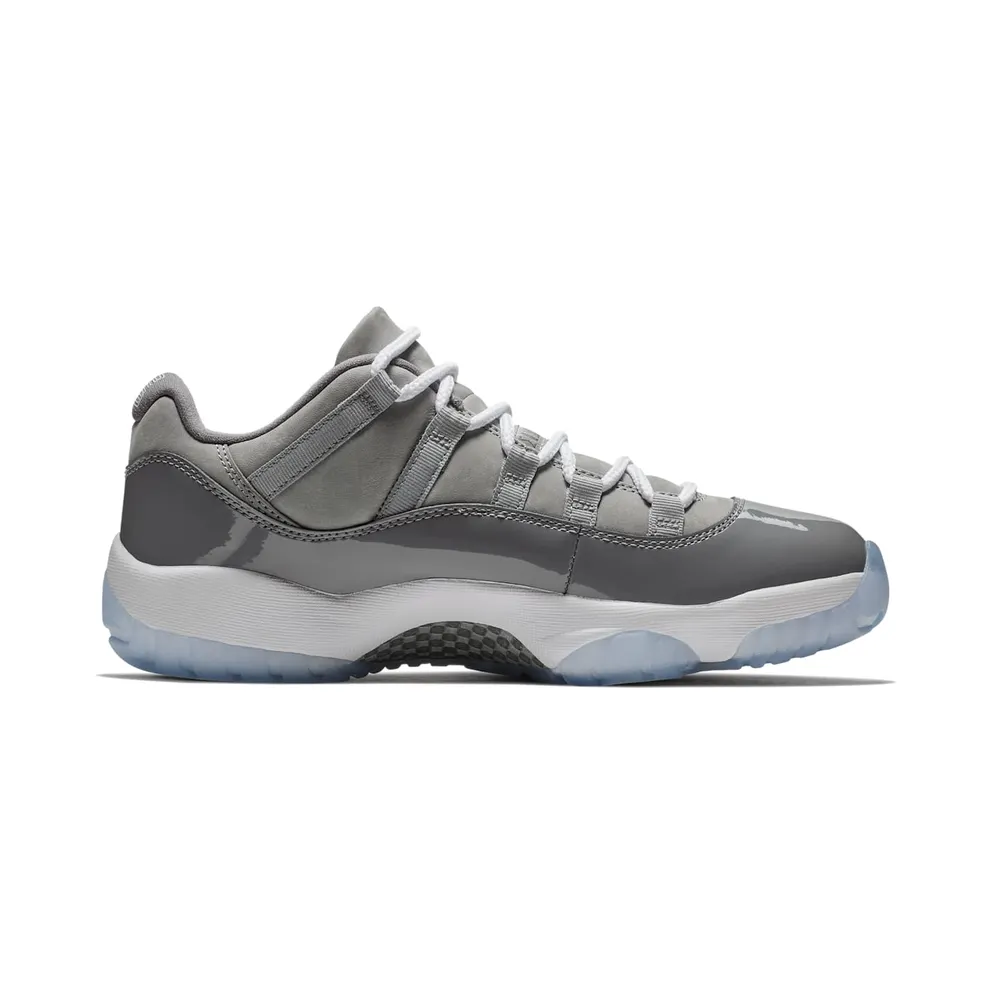 Jordan 11 Retro Low Cool Grey Medium Grey/White-Gunsmoke (528895-003)