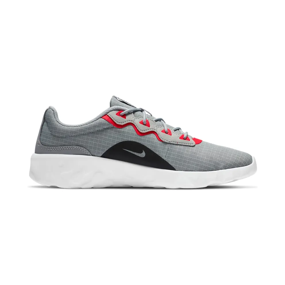 Nike Explore Strada Grey “Light Sandstone / University Red / White / Black” (CD7093-012)