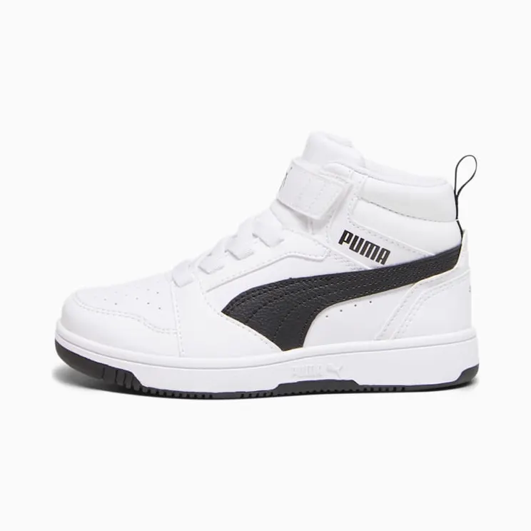 Puma Rebound V6 Mid “Puma White / Puma Black” (393832_02)