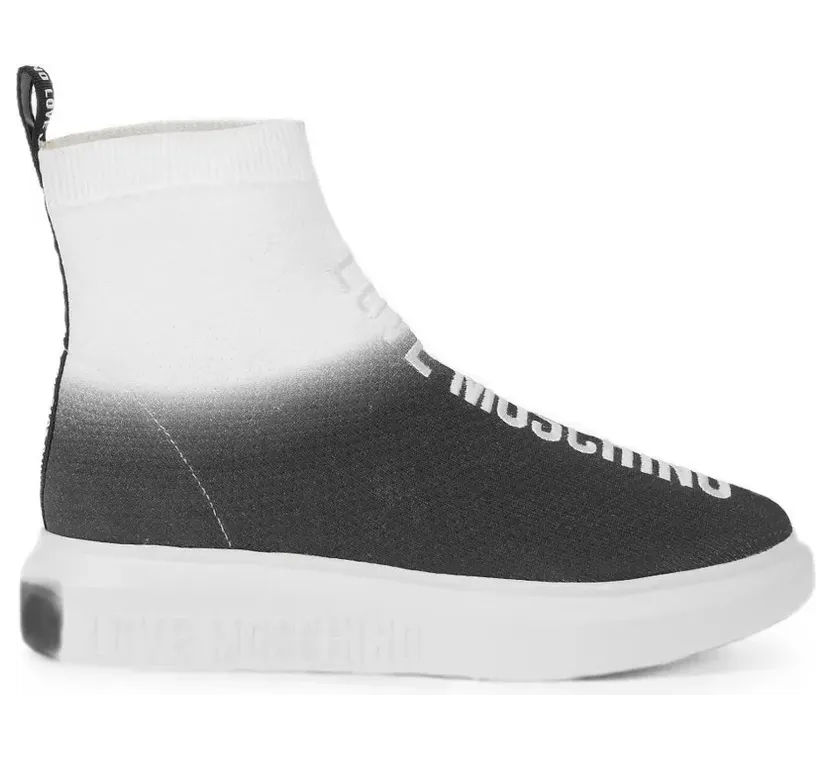 Moschino Love Moschino logo-embroidered sneakers – Zwart (JA15274G1EIZ)