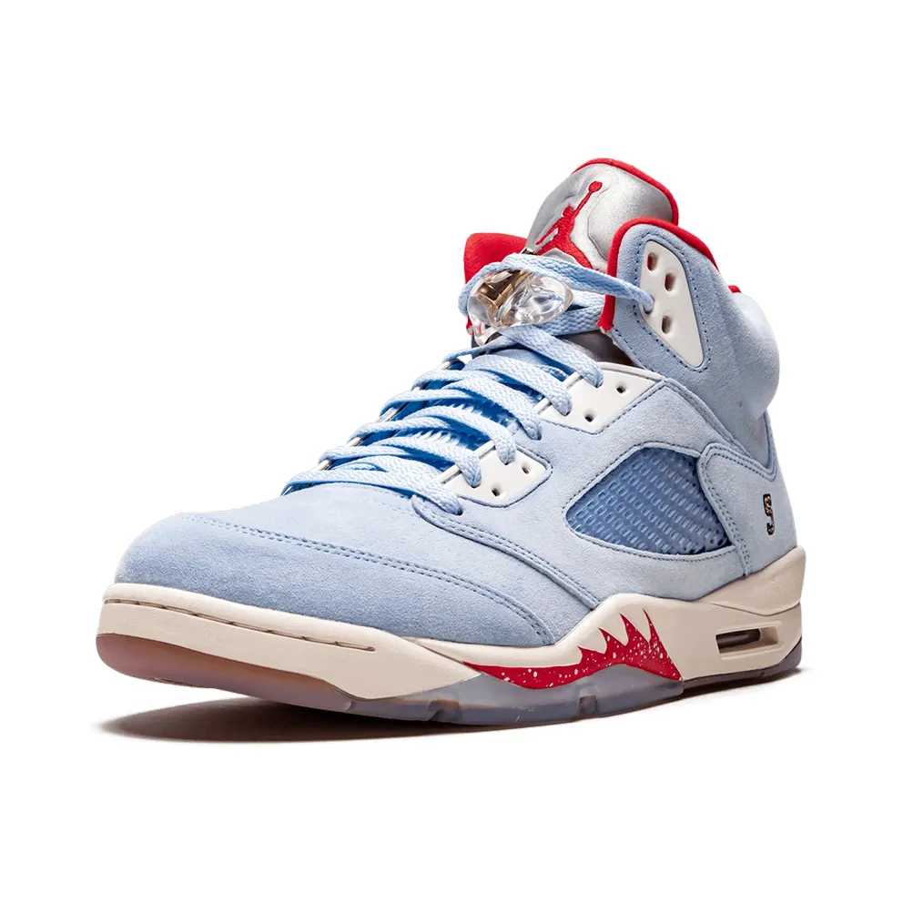 Jordan 5 Retro Trophy Room Ice Blue Ice Blue/University Red-Sail-Metallic Gold (CI1899 400)