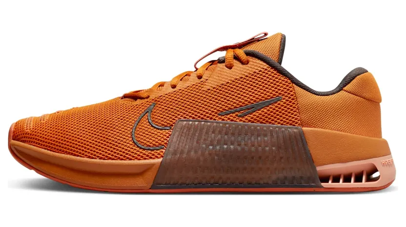 Nike Metcon 9 “Monarch / Mica Green / Medium Ash / Amber Brown” (DZ2617-800)