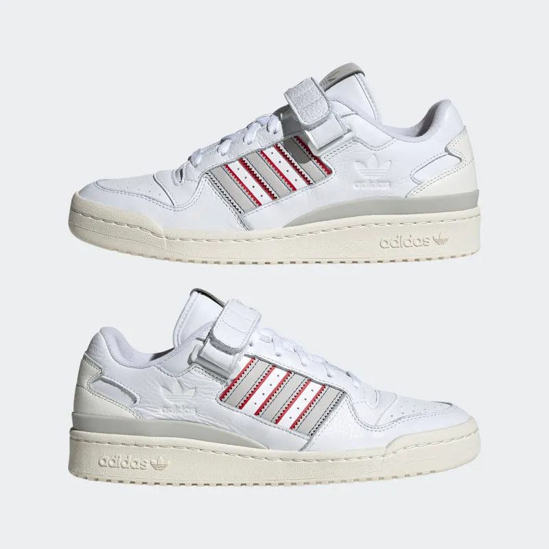 Adidas Forum Low Cloud White / Grey One / Blue (H03424)