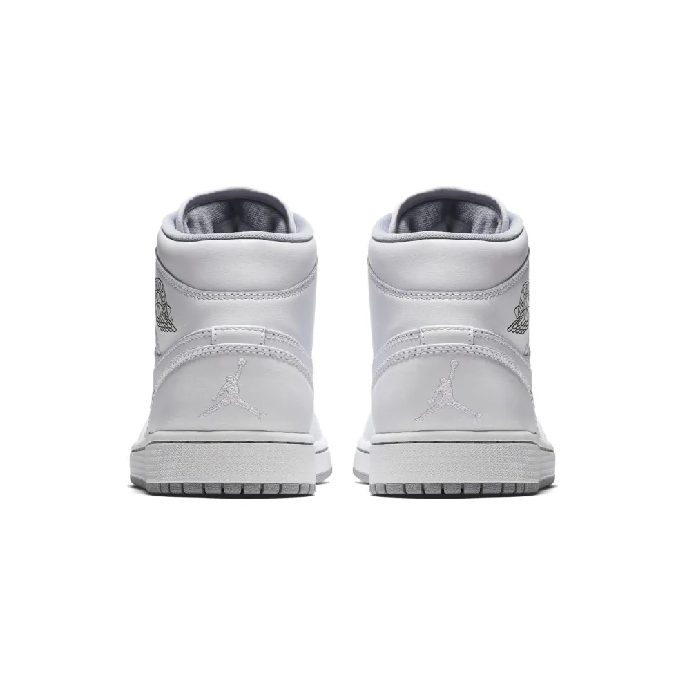 Jordan 1 Mid White Wolf Grey (2016) White/White-Wolf Grey (554724-112)
