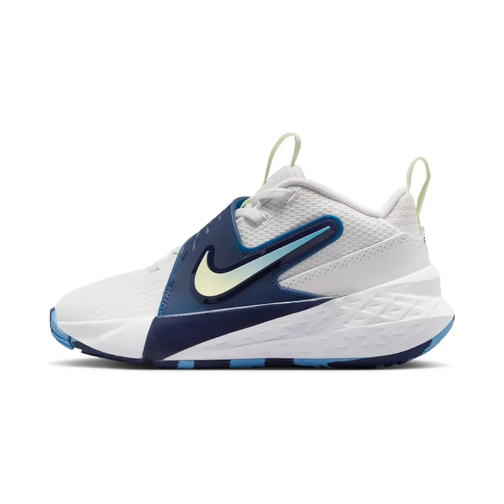 Nike Team Hustle D 12 White Midnight Navy Volt Tint (HF6280-104)