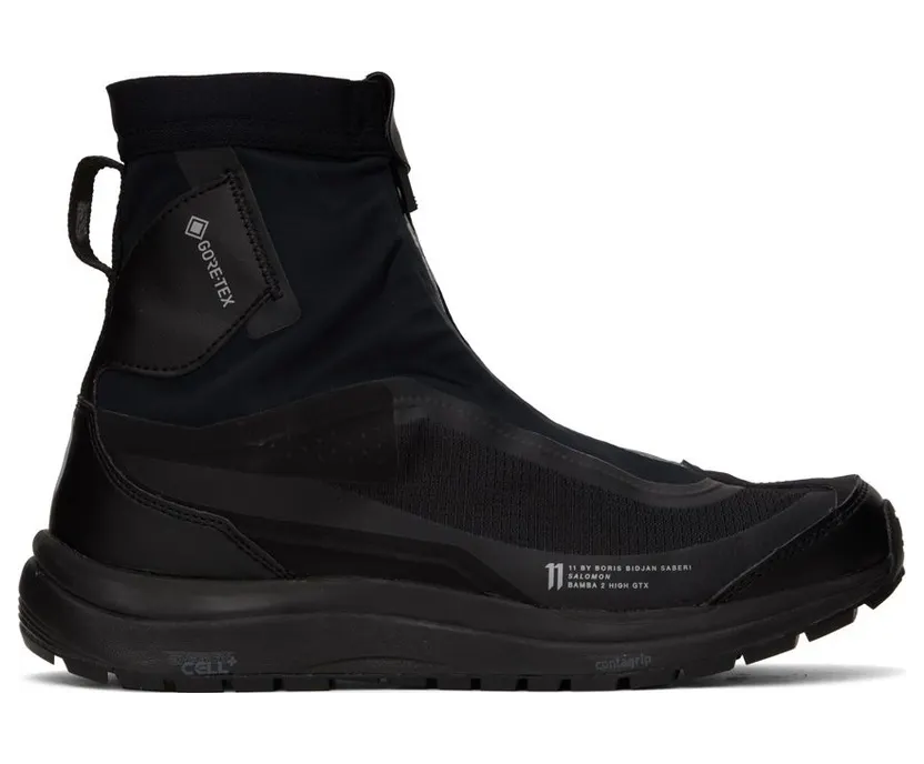 11 by Boris Bidjan Saberi Black Salomon Edition Bamba 2 High Sneakers (66 11xS)