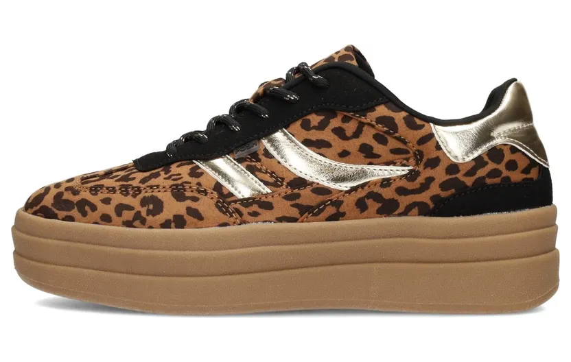 POSH by Poelman sneaker Karamel / Zwart / Zilver (C1324801APSH5)