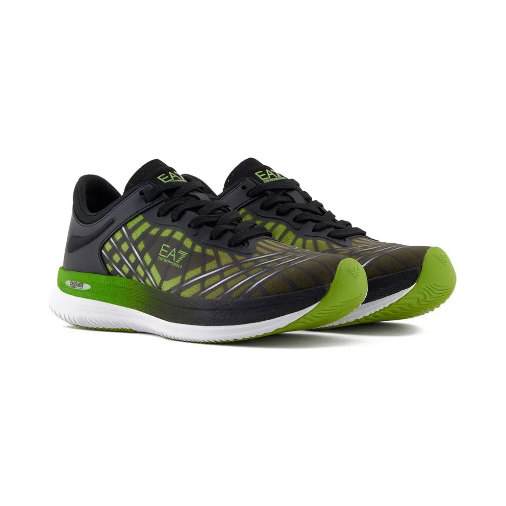 Ea7 Emporio Armani sneaker Black / Macaw Green (X8X243XK440MC1639)
