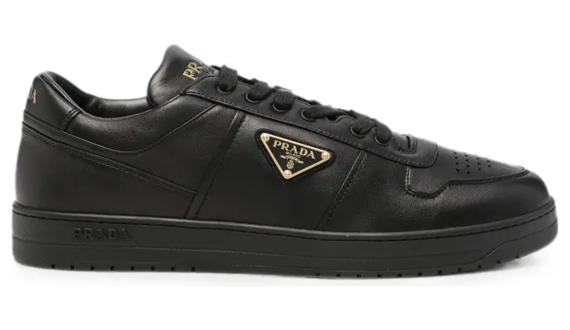 Prada Downtown logo-plaque sneakers – Zwart (2EE364D001F038)
