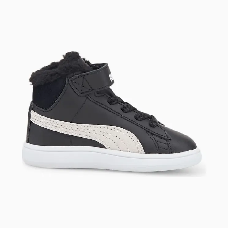 Puma Smash V2 Mid Fur V Wit/Zwart (366899-02)