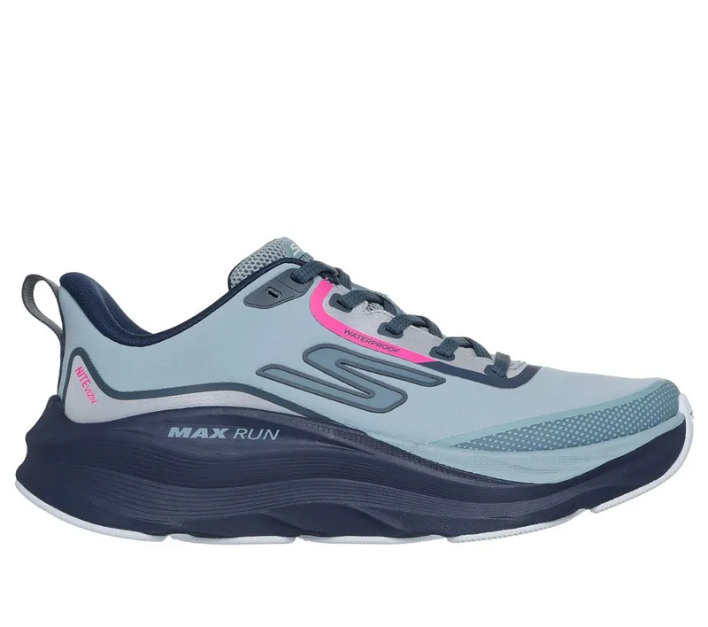 Skechers Waterproof: Max Cushioning Max Run – Vorteza Sneaker Leigrijs