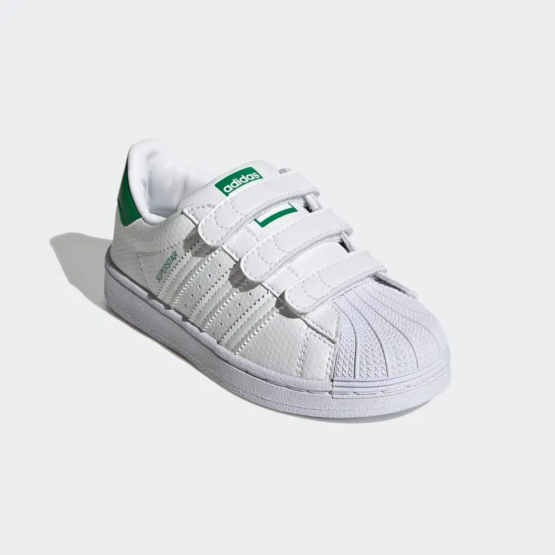 Adidas Superstar Cloud White / Cloud White / Green (FX7171)