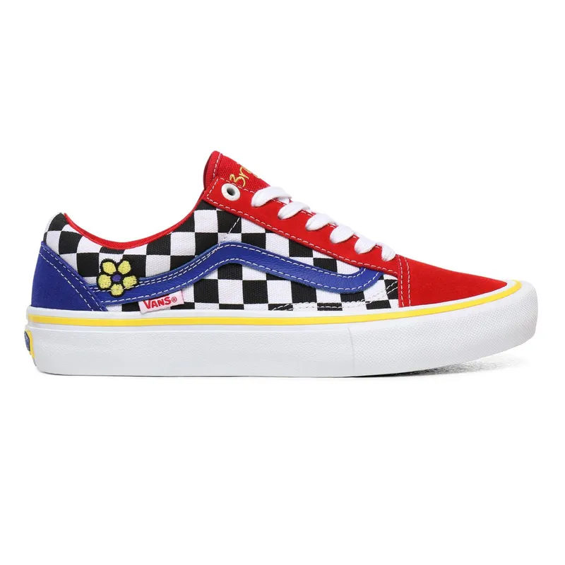 Vans Brighton Zeuner x Old Skool Pro ‘Red Checker Blue’ Red/Checker/Blue (VN000ZD4W89)